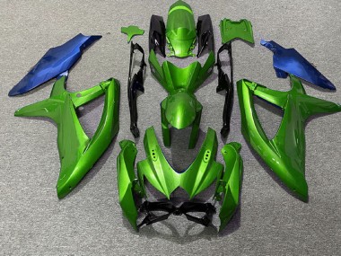 2008-2010 Grün & Blau GSXR 600-750 Verkleidung