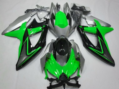 2008-2010 Grün & Silber GSXR 600-750 Verkleidung