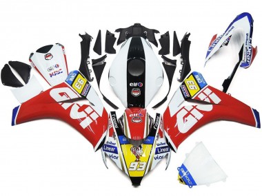 2008-2011 93 Nummer Weiß & Rot CBR1000RR Verkleidung
