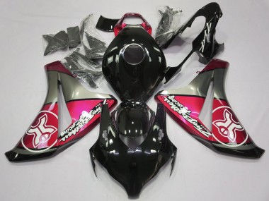 2008-2011 Candy Red Auf Schwarz Custom CBR1000RR Verkleidung