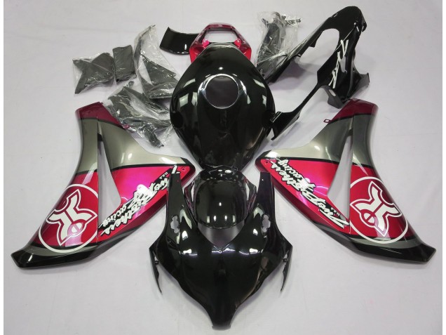 2008-2011 Candy Red Auf Schwarz Custom CBR1000RR Verkleidung 2008-2011 Candy Red Auf Schwarz Custom CBR1000RR Verkleidung