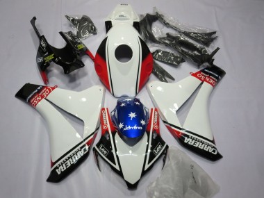 2008-2011 Weiß Carrera CBR1000RR Verkleidung