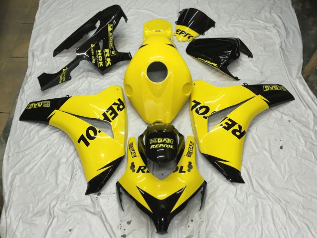 2008-2011 Gelb Glänzend Repsol CBR1000RR Verkleidung 2008-2011 Gelb Glänzend Repsol CBR1000RR Verkleidung
