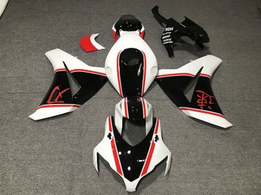 2008-2011 Glänzend Weiß Rot & Schwarz CBR1000RR Verkleidung