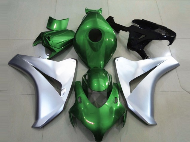 2008-2011 Glänzendes Grün & Silber CBR1000RR Verkleidung