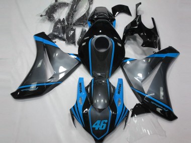2008-2011 Grau Motul & Hellblau CBR1000RR Verkleidung