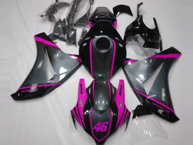2008-2011 Grau Motul & Pink CBR1000RR Verkleidung