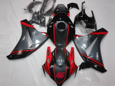 2008-2011 Grau Motul & Rot CBR1000RR Verkleidung