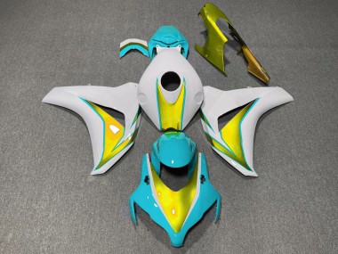 2008-2011 Hellblau & Gold CBR1000RR Verkleidung