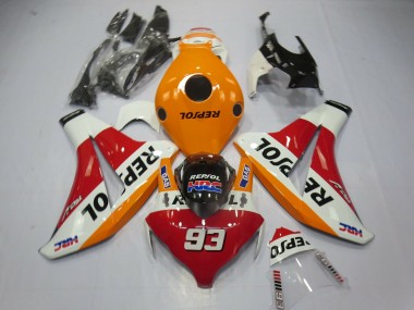 2008-2011 Hellorange Repsol 93 CBR1000RR Verkleidung
