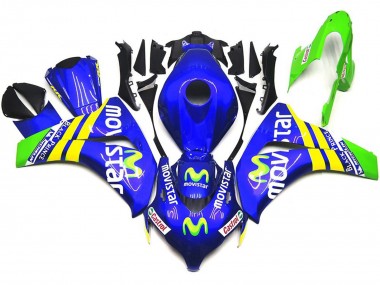 2008-2011 Leuchtend Movistar CBR1000RR Verkleidung