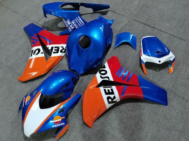 2008-2011 Perlblau Repsol Stil CBR1000RR Verkleidung