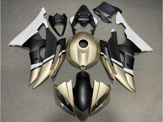 2008-2016 Matt Schwarz & Gold R6 Verkleidung 2008-2016 Matt Schwarz & Gold R6 Verkleidung