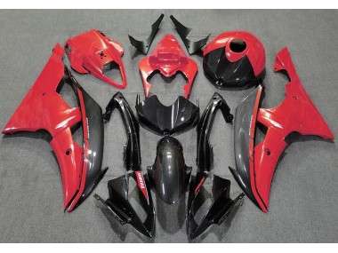 2008-2016 Rot Glänzend & Kohlefaser R6 Verkleidung