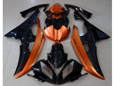 2008-2016 Schwarz Glänzend & Hellorange R6 Verkleidung