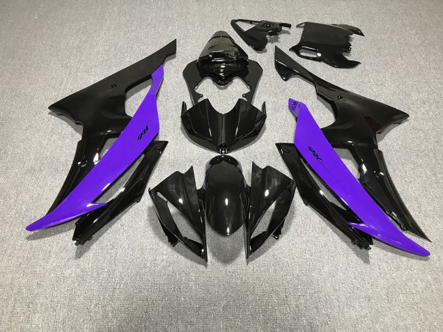 2008-2016 Schwarz Glänzend & Lila R6 Verkleidung 2008-2016 Schwarz Glänzend & Lila R6 Verkleidung