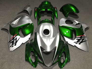 2008-2020 Glänzendes Grün & Silber GSXR 1300 Verkleidung