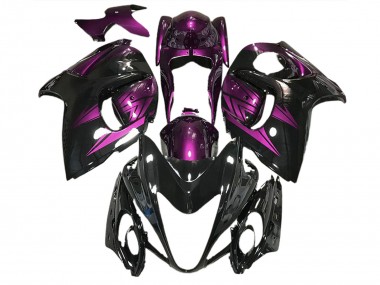2008-2020 Glänzendes Schwarz & Dunkelviolett GSXR 1300 Verkleidung