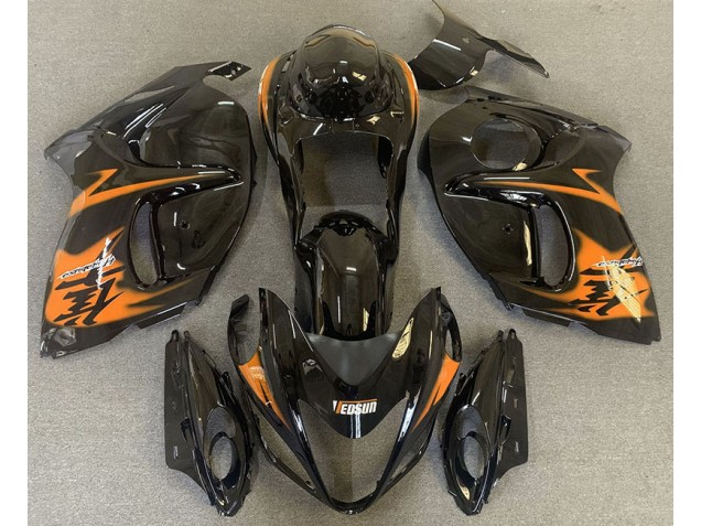 2008-2020 Schwarz Glänzend & Orange GSXR 1300 Verkleidung 2008-2020 Schwarz Glänzend & Orange GSXR 1300 Verkleidung
