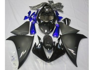 2009-2011 Matt Schwarz & Blau R1 Verkleidung