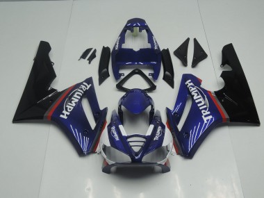2009-2012 Blau & Rot Glänzend Daytona 675 Verkleidung