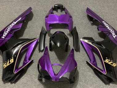 2009-2012 Glanz Lila & Schwarz Daytona 675 Verkleidung
