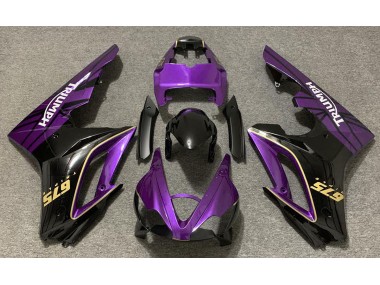 2009-2012 Glanz Lila & Schwarz Daytona 675 Verkleidung