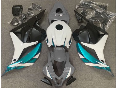 2009-2012 Glänzend Grauweiß & Hellblau CBR600RR Verkleidung