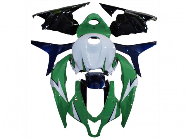 2009-2012 Glänzend Grün & Blau CBR600RR Verkleidung