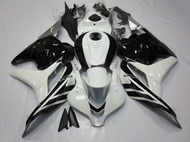 2009-2012 Glänzendes Schwarz & Weiß CBR600RR Verkleidung 2009-2012 Glänzendes Schwarz & Weiß CBR600RR Verkleidung