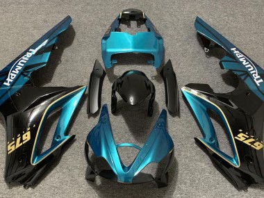 2009-2012 Hellblau & Schwarz Glänzend Daytona 675 Verkleidung