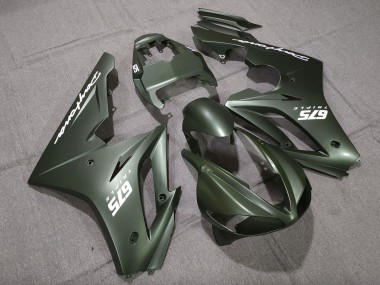 2009-2012 Matt Grün Weiß Daytona 675 Verkleidung