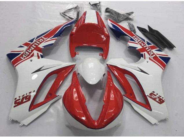 2009-2012 Rot & Weiß Daytona 675 Verkleidung 2009-2012 Rot & Weiß Daytona 675 Verkleidung