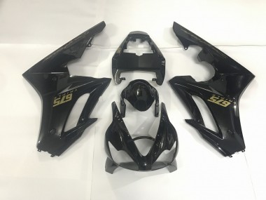 2009-2012 Schwarz Glänzend & Gold Daytona 675 Verkleidung