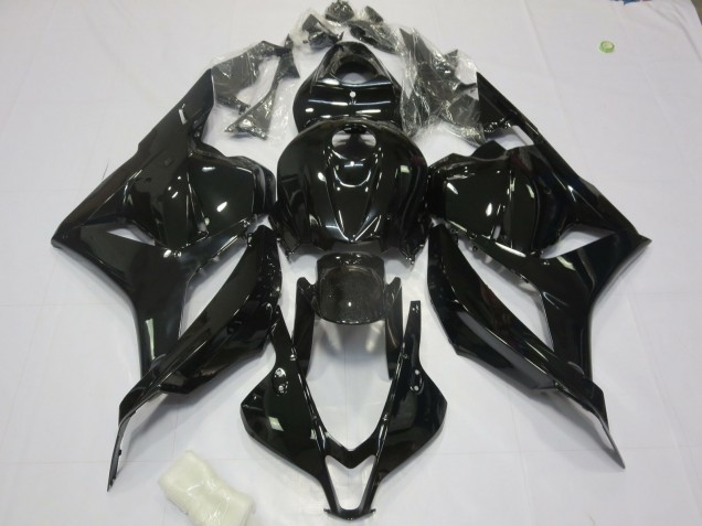 2009-2012 Schwarz Glänzend OEM Stil CBR600RR Verkleidung