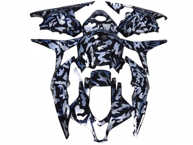 2009-2012 Silberner Schnee Tarnung CBR600RR Verkleidung 2009-2012 Silberner Schnee Tarnung CBR600RR Verkleidung