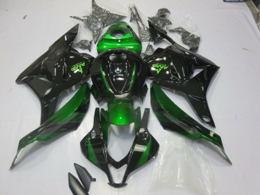 2009-2012 Spezial Grün Glänzendes Schwarz CBR600RR Verkleidung