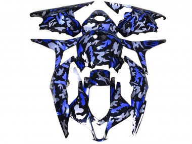 2009-2012 Tiefes Blauer Schnee Tarnung CBR600RR Verkleidung