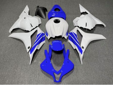 2009-2012 Tiefes Blauer & Weißer Seitenstreifen CBR600RR Verkleidung