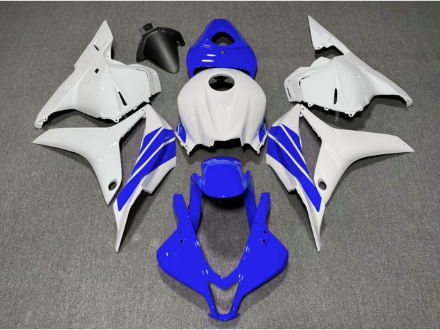 2009-2012 Tiefes Blauer & Weißer Seitenstreifen CBR600RR Verkleidung