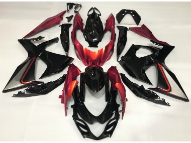 2009-2016 Gebranntes Orange & Schwarz GSXR 1000 Verkleidung