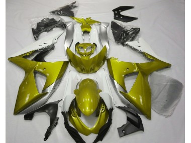 2009-2016 Glänzend Gelb & Weiß GSXR 1000 Verkleidung