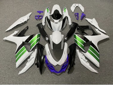 2009-2016 Glänzend Weiß Grün Schwarz & Lila GSXR 1000 Verkleidung