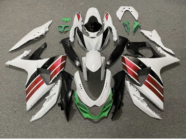 2009-2016 Glänzend Weiß Rot Schwarz & Grün GSXR 1000 Verkleidung