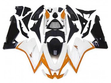 2010-2015 Glänzend Weiß & Orange RSV4 1000 Verkleidung