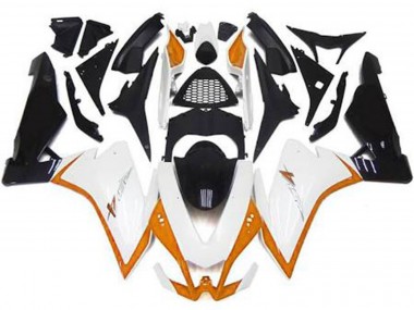 2010-2015 Glänzend Weiß & Orange RSV4 1000 Verkleidung
