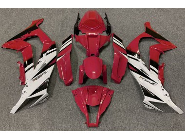 2011-2015 Rot Glänzend & Weiß ZX10R Verkleidung