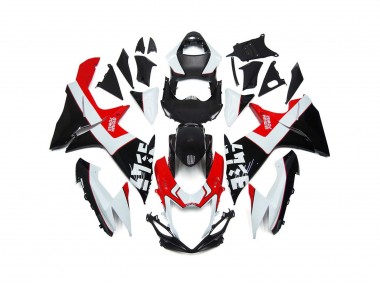 2011-2024 Benutzerdefiniert Rot & Schwarz Mit Logos GSXR 600-750 Verkleidung