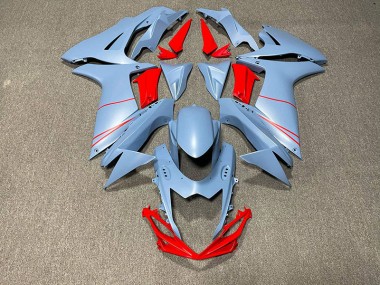 2011-2024 Matt Himmelblau & Rot GSXR 600-750 Verkleidung