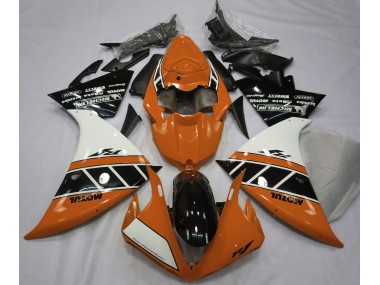 2012-2014 Orange Glänzend Silber & Schwarz R1 Verkleidung